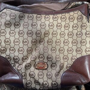 Michael Kors Brown Signature Shoulder Bag